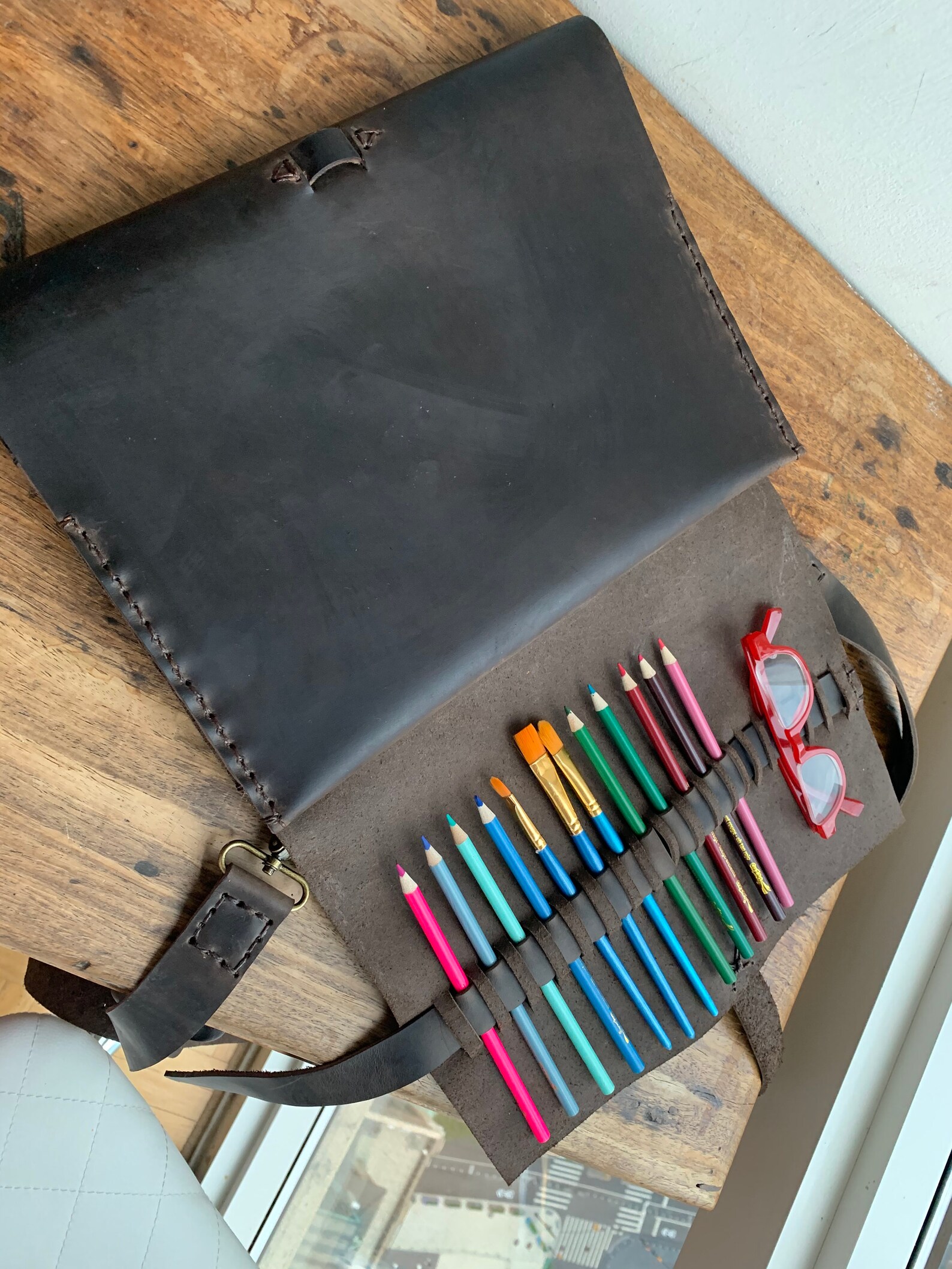 Sketchbook Holder / Refillable Notebook / Sketchbook Case / Etsy