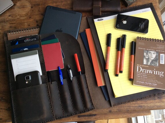 Custom leather portfolio, Personalised gifts, Leather legal pad holder, Leather business folder, Customized gifts, Legal pad portfolio