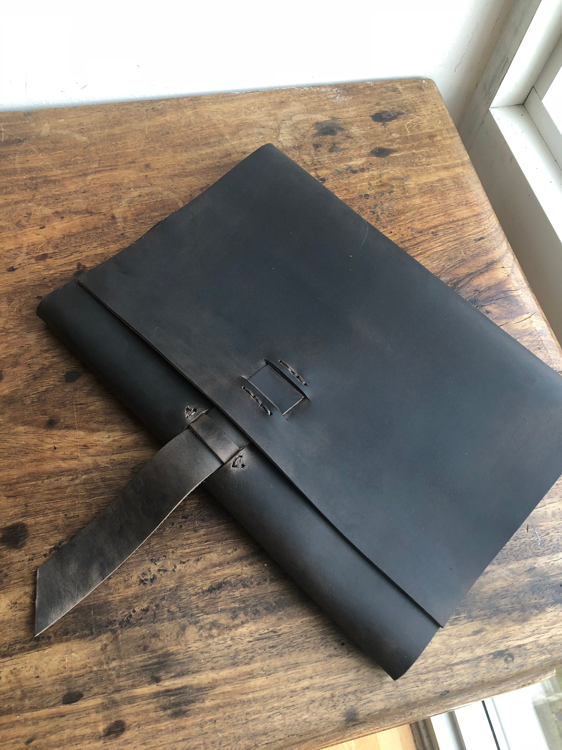 8.5 X 11 Notebook / Refillable Journal / Large Leather Journal / 8.5 X 11  Sketchbook / Hand Stitched Leather Journal -  Hong Kong