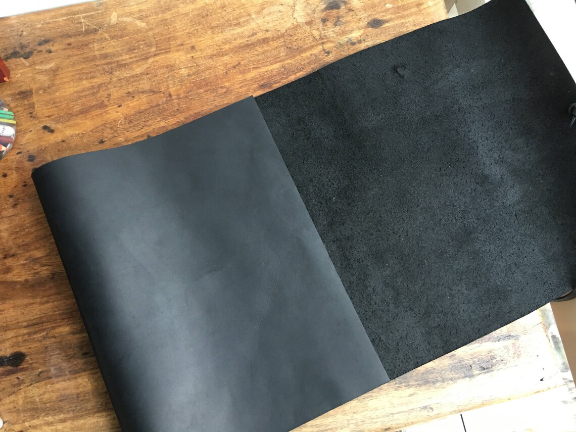 Black Leather Binder Black Screw Post Binding Covers Soft Etsy