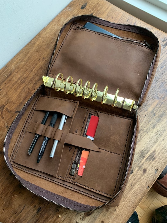 A5 Planner Binder Zipper / Zipper Binder Organizer Portfolio / A5 Zipper Binder / Made in New York City