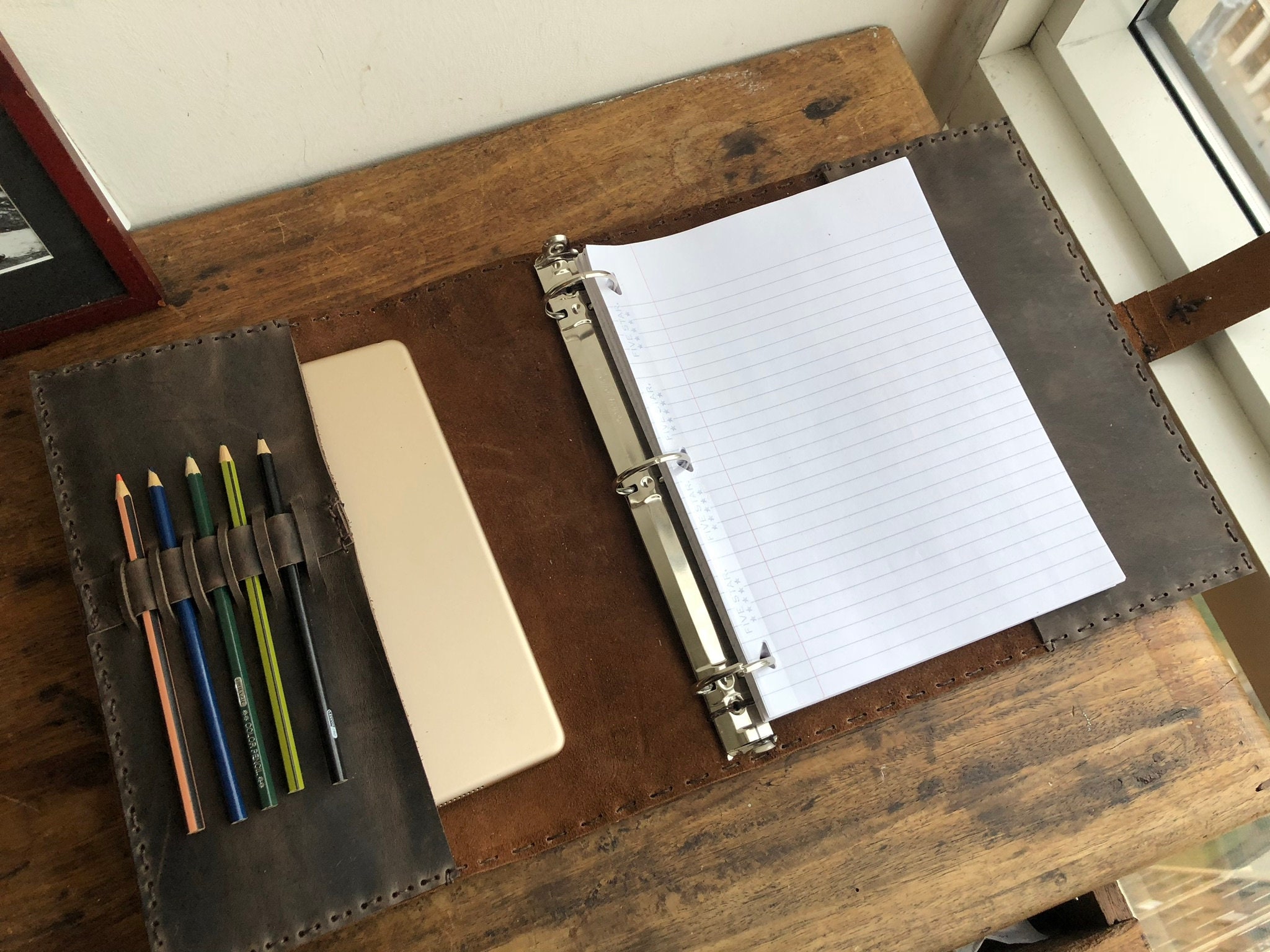 Sturdy 3 Ring Binder Custom Ring Binder 3 Ring Leather Portfolio 