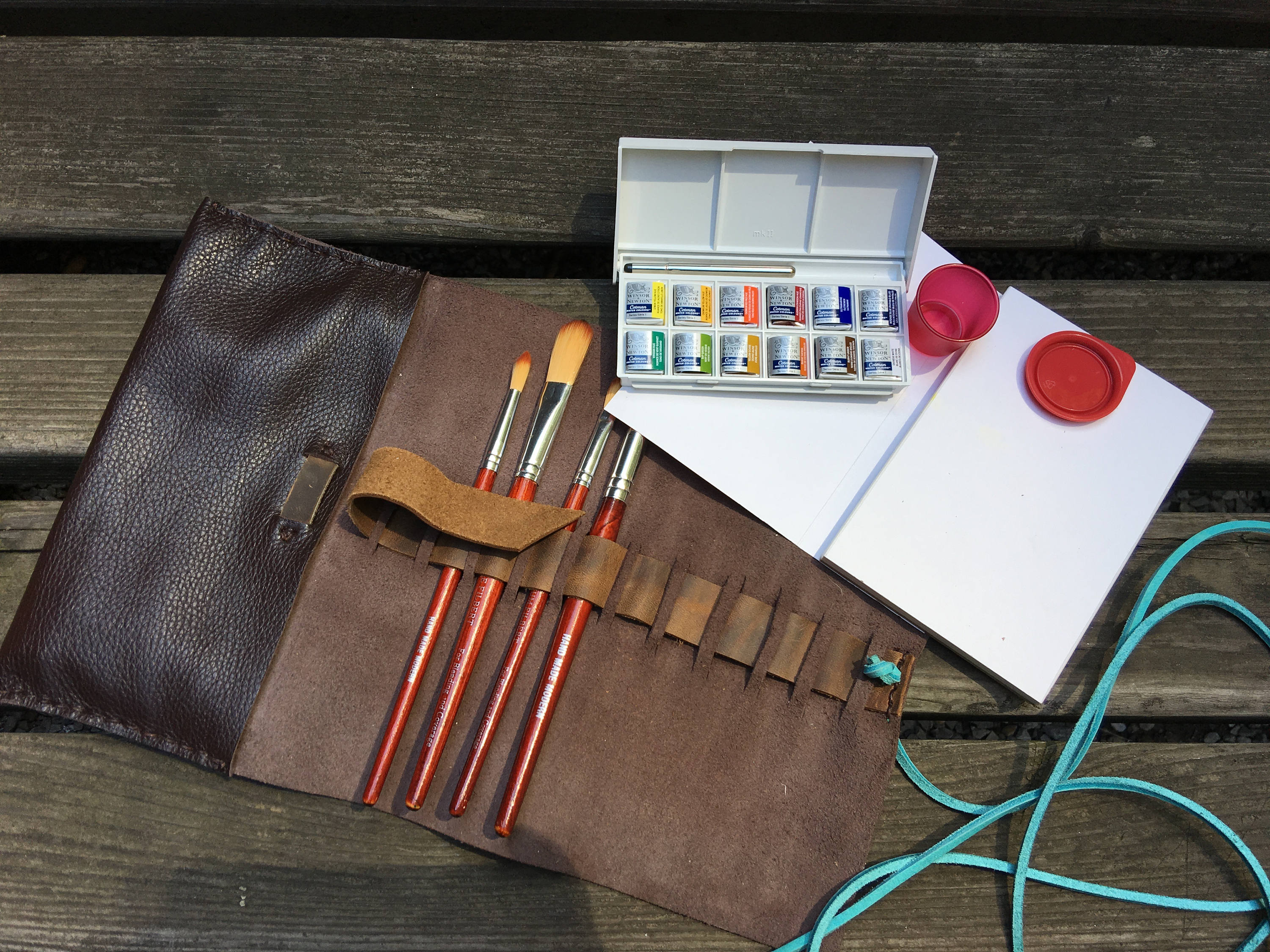 Leather Cylinder Accessory Holder — Soho Art Materials