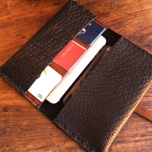 2 iPhone case / Case for 11 pro max / Wallet iPhone pro max case / Leather phone wallet image 4