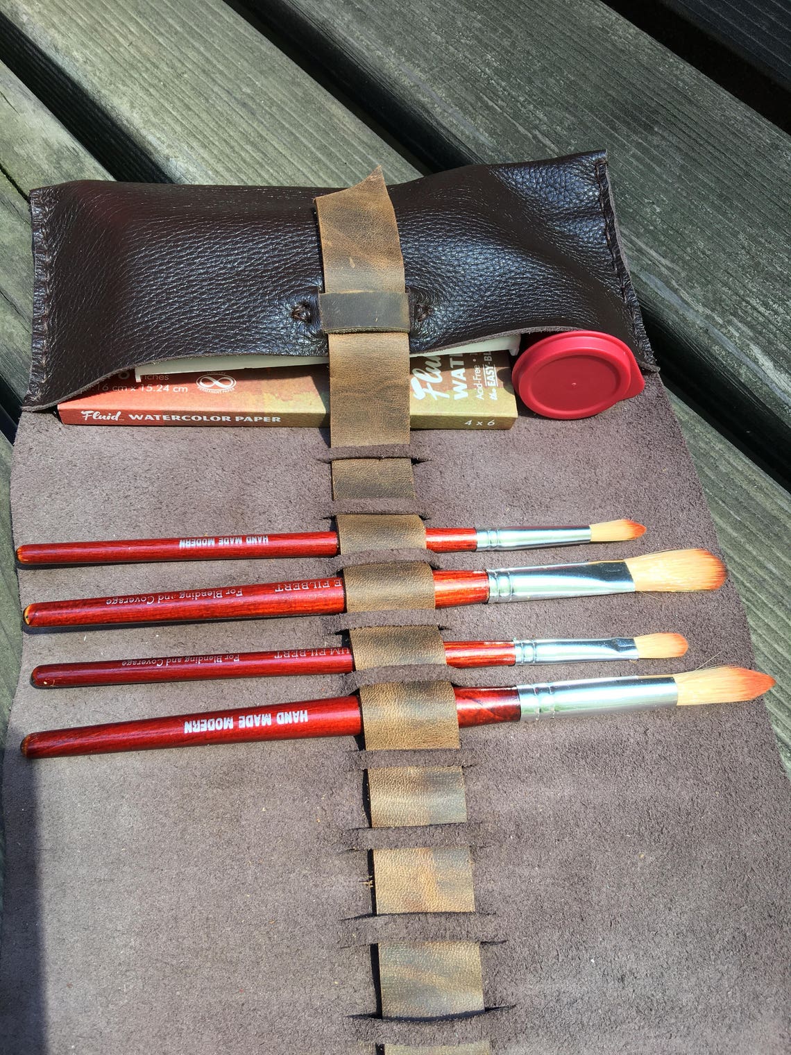 Travel Brush Case Art Supply Holder Travel Accessories Etsy