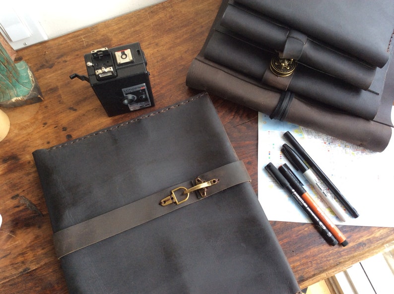 Ipad Padfolio Leather Portfolio Leather Notepad Holder Etsy
