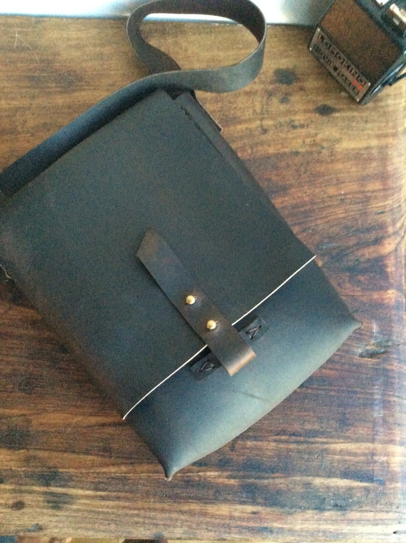 Ipad Bag Leather Mini Leather Satchel Ipad Pro Shoulder Bag | Etsy