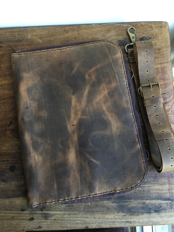 Leather document carrier best sale