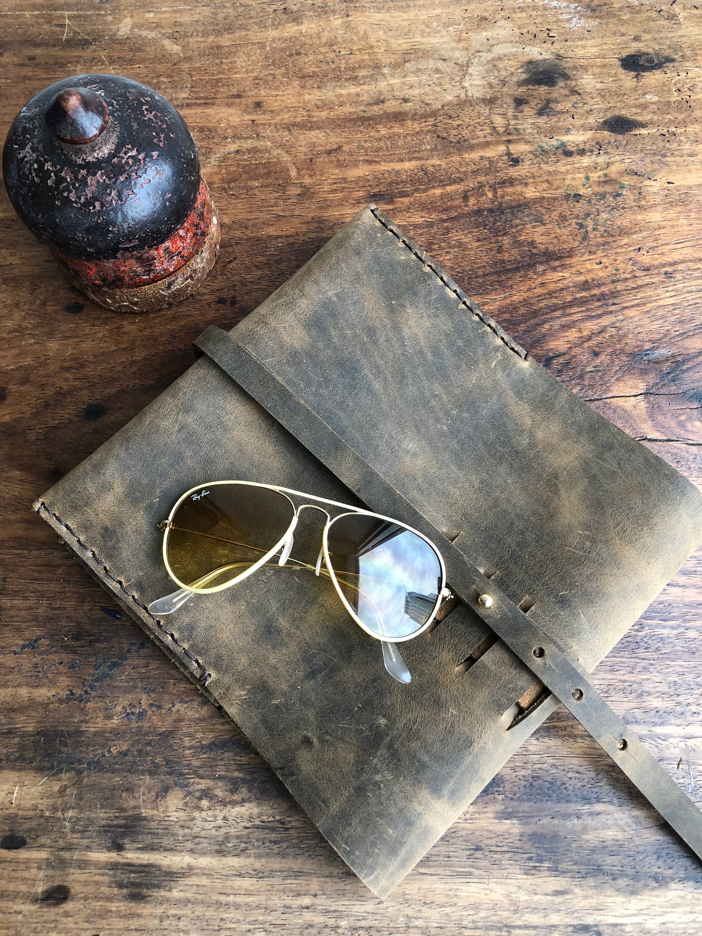 Travel cord case Universal cable organizer leather Travel Etsy