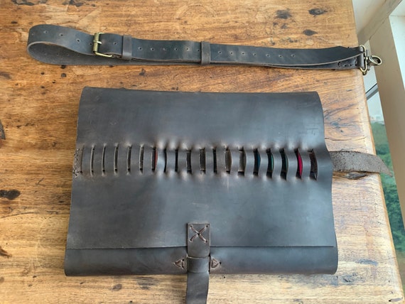 Sketchbook holder / Refillable notebook / Sketchbook Case / Portable sketch folio / Carryall art supplies