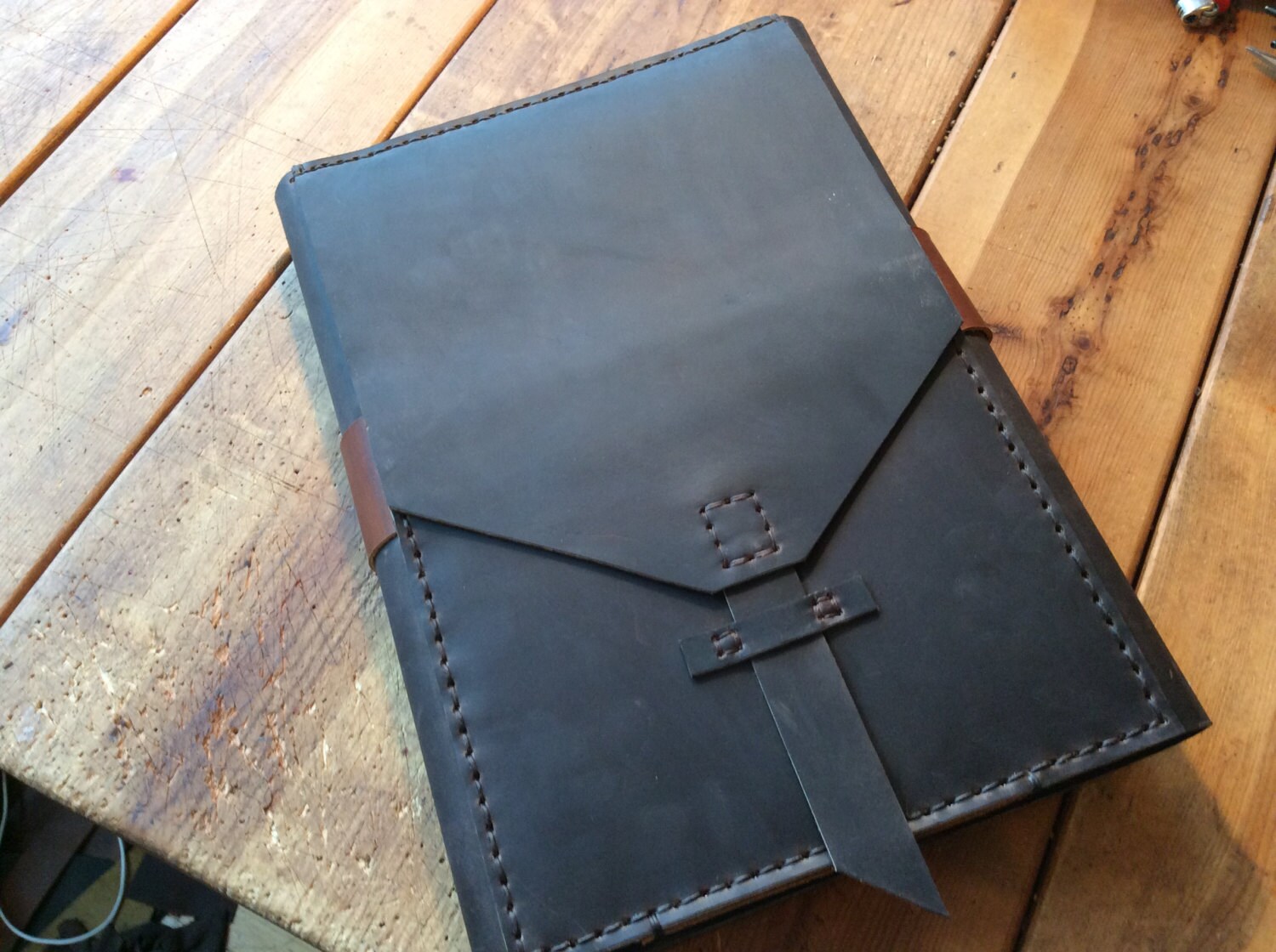 Leather Sketchbook / Refillable Notebook / Drawing Journal / Made in N –  Luscious Leather NYC