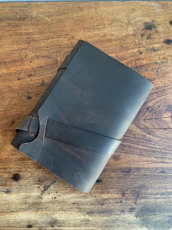 Refillable Leather Journal / A5 Diary / 6x8 Leather Notebook / Handmade Leather Journal / Rustic Diary