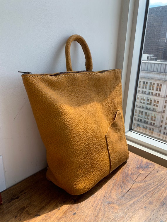Laptop Backpack  / Leather knapsack bag / Custom backpack maker / Handmade leather goods made in the USA