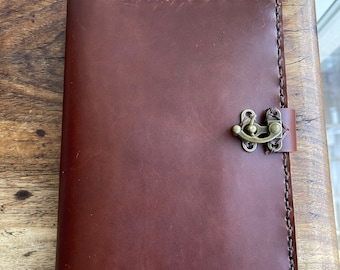 A5 Leather Notebook / Refillable Leather Journal / Handmade Leather Notebook /