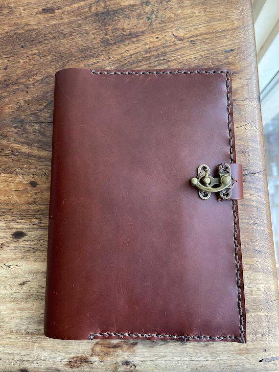 A5 Leather Notebook / Refillable Leather Journal / Handmade Leather Notebook /