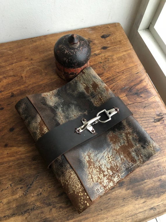 Junior Size Binder / A5 Binder Planner / A5 Personal Organizer / Distressed Leather Junior 3 Ring Binder