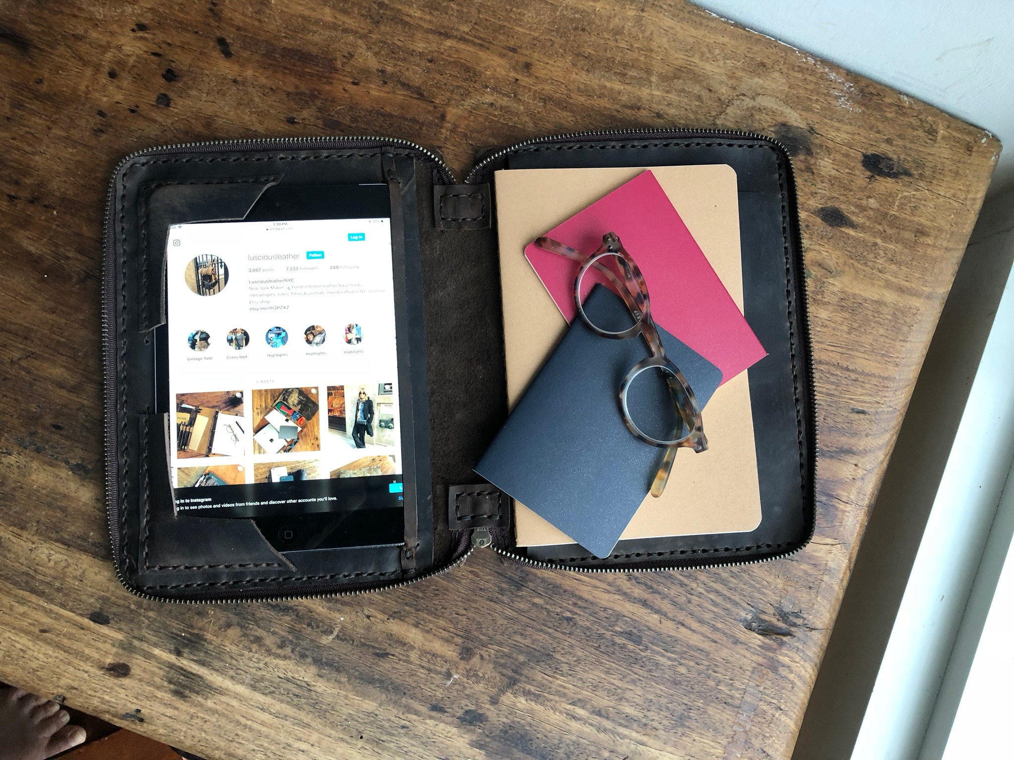 Travel iPad case with zipper Custom iPad case with zipper Etsy