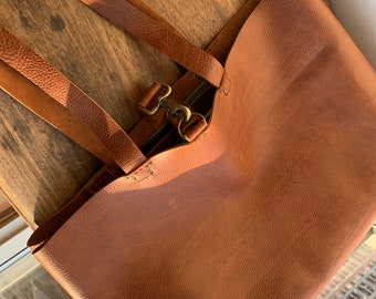 バッグ made in NYC brown leather hand bag il_340x270.3650884164_q63h.jpg