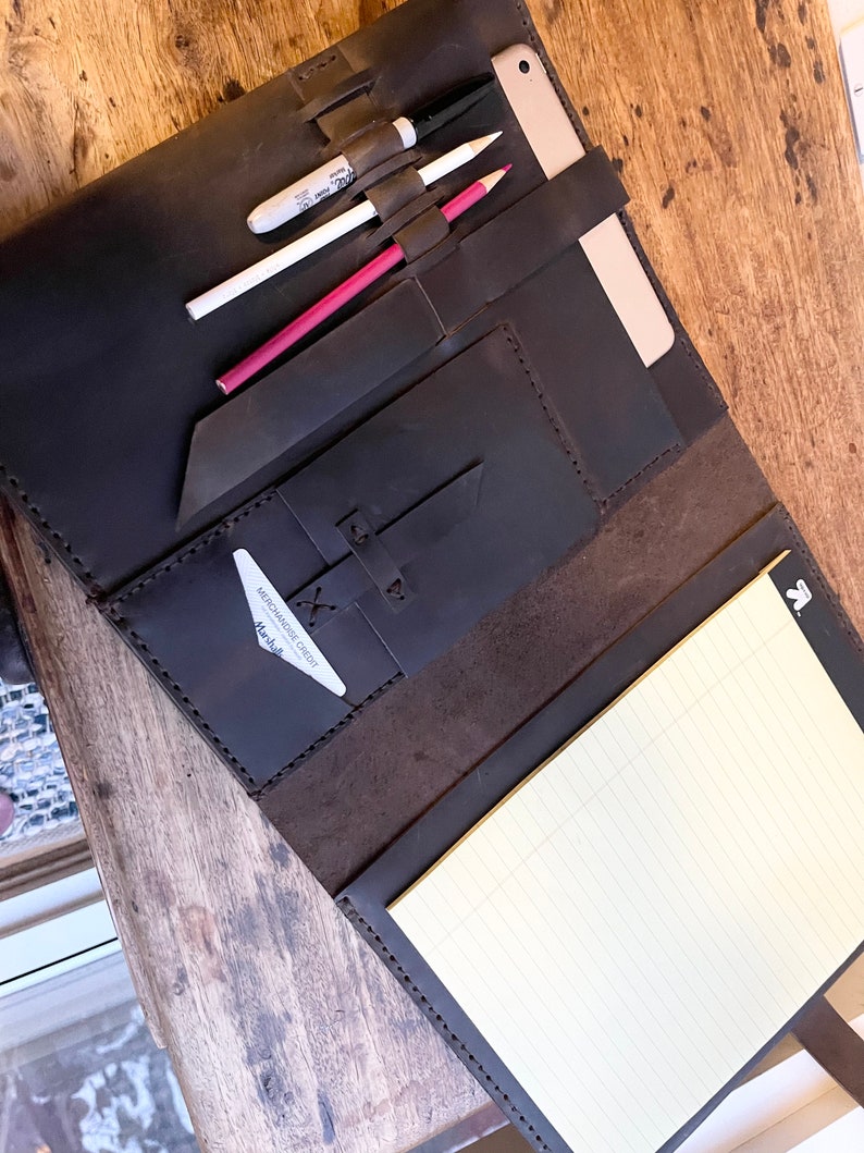 Leather Organizer Portfolio / Business Portfolio / Legal Pad Etsy