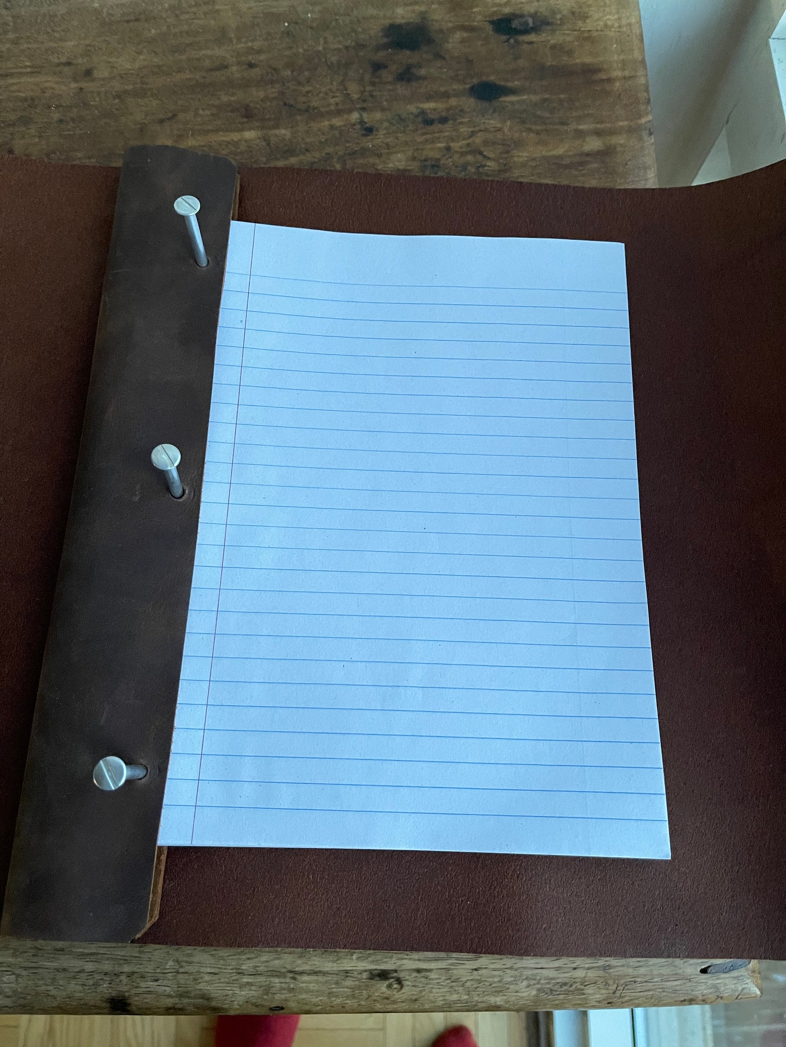 Post Binder 8.5 X 11/ Leather Screw Post Binder/ Handmade Etsy