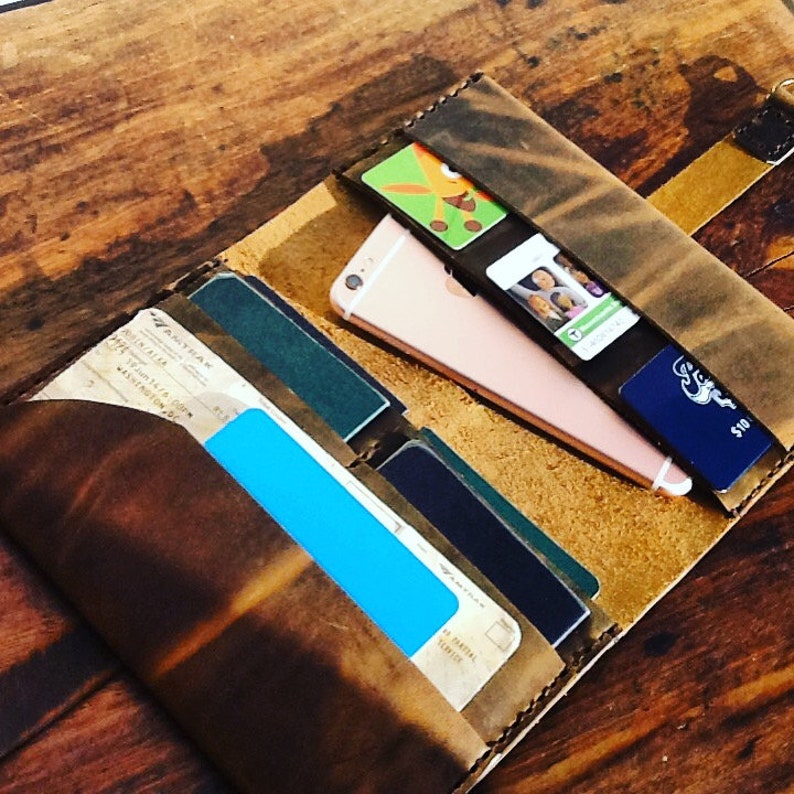 NY wallet Travel document case Leather travel wallets Etsy