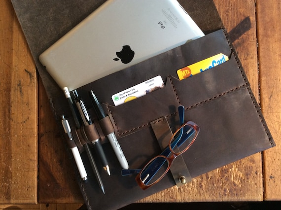 Chelsea iPad case, Tablet clutch, Rugged iPad pockets case, Tablet cover with pockets, iPad travel case, Customize your own, Made in NYC