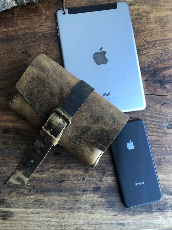 Phone Clutch Bag / Leather Cell Phone Case / iPhone Clutch Purse / Handmade Leather iPhone Case / Leather iPhone Wallet
