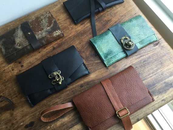 Leather Phone Wallet / iPhone Leather Wallet Case / Leather Phone Case with Card Holders / iPhone Clutch Wallet