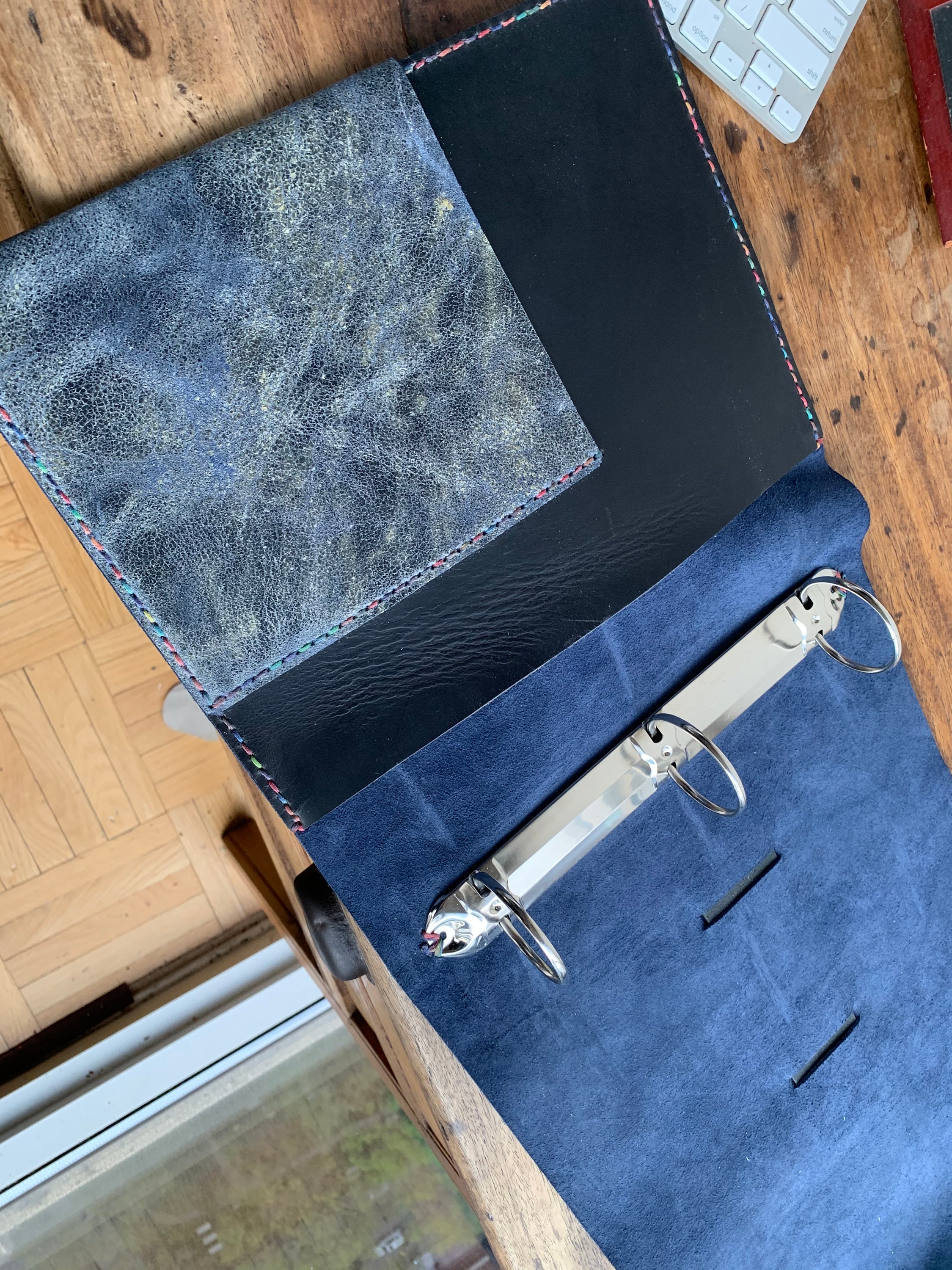 Personalized 3 Ring Binders / Document Holder / Leather