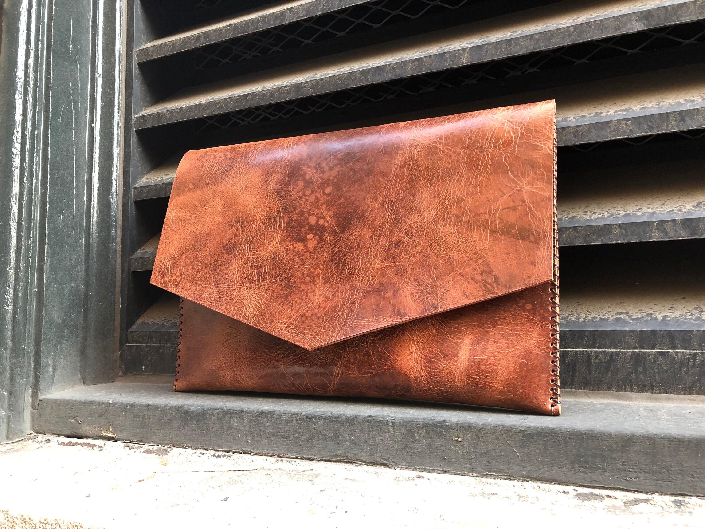 Document case, Leather laptop case, Leather document holder, Bridle