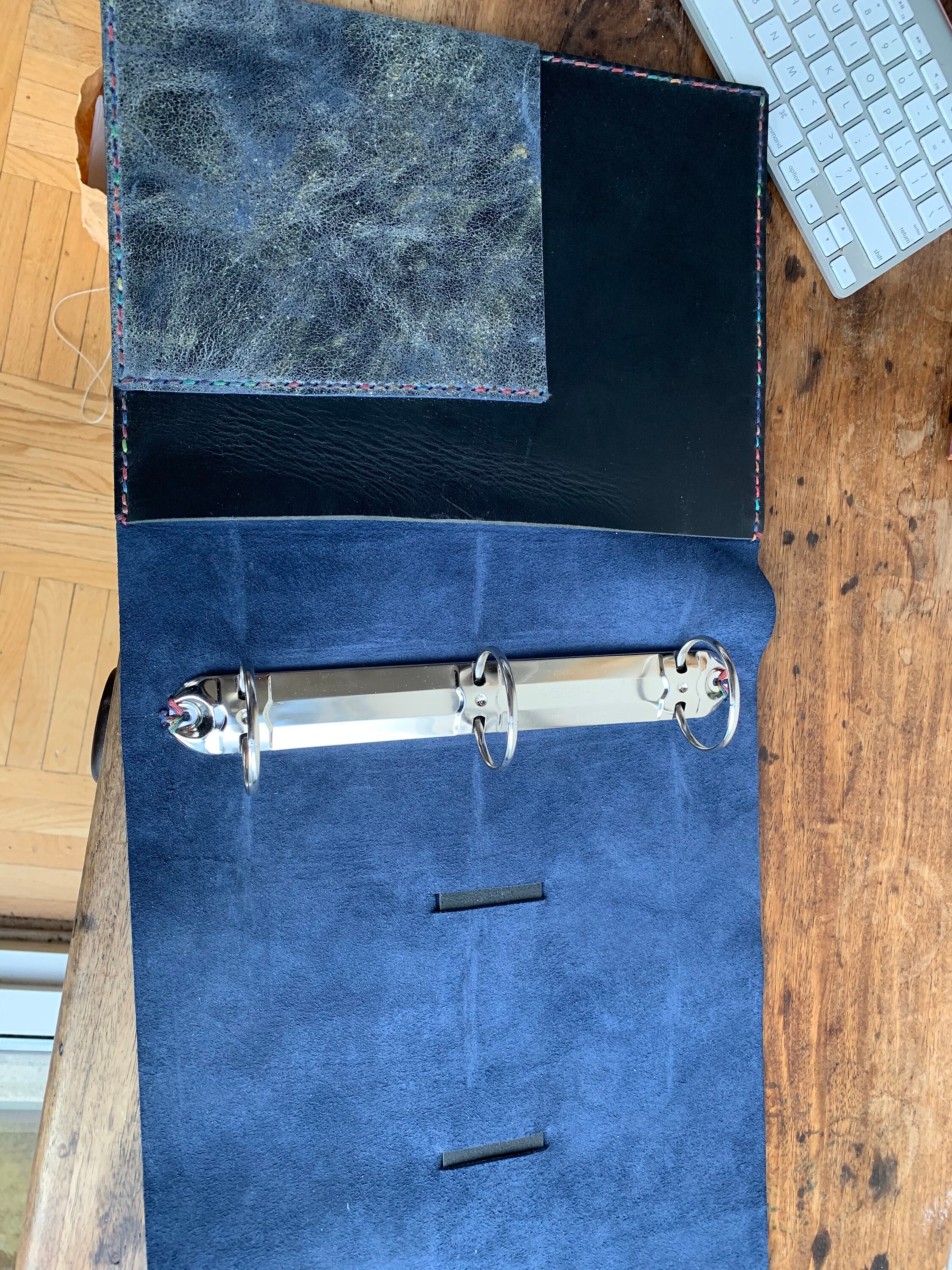 Personalized 3 Ring Binders / Document Holder / Leather