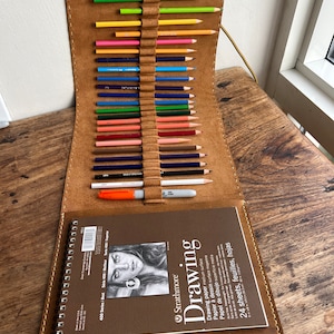 Copertina per album da disegno personalizzata, diario da disegno in pelle, diari in pelle personalizzati, album da disegno, album da disegno per l&#39;arte