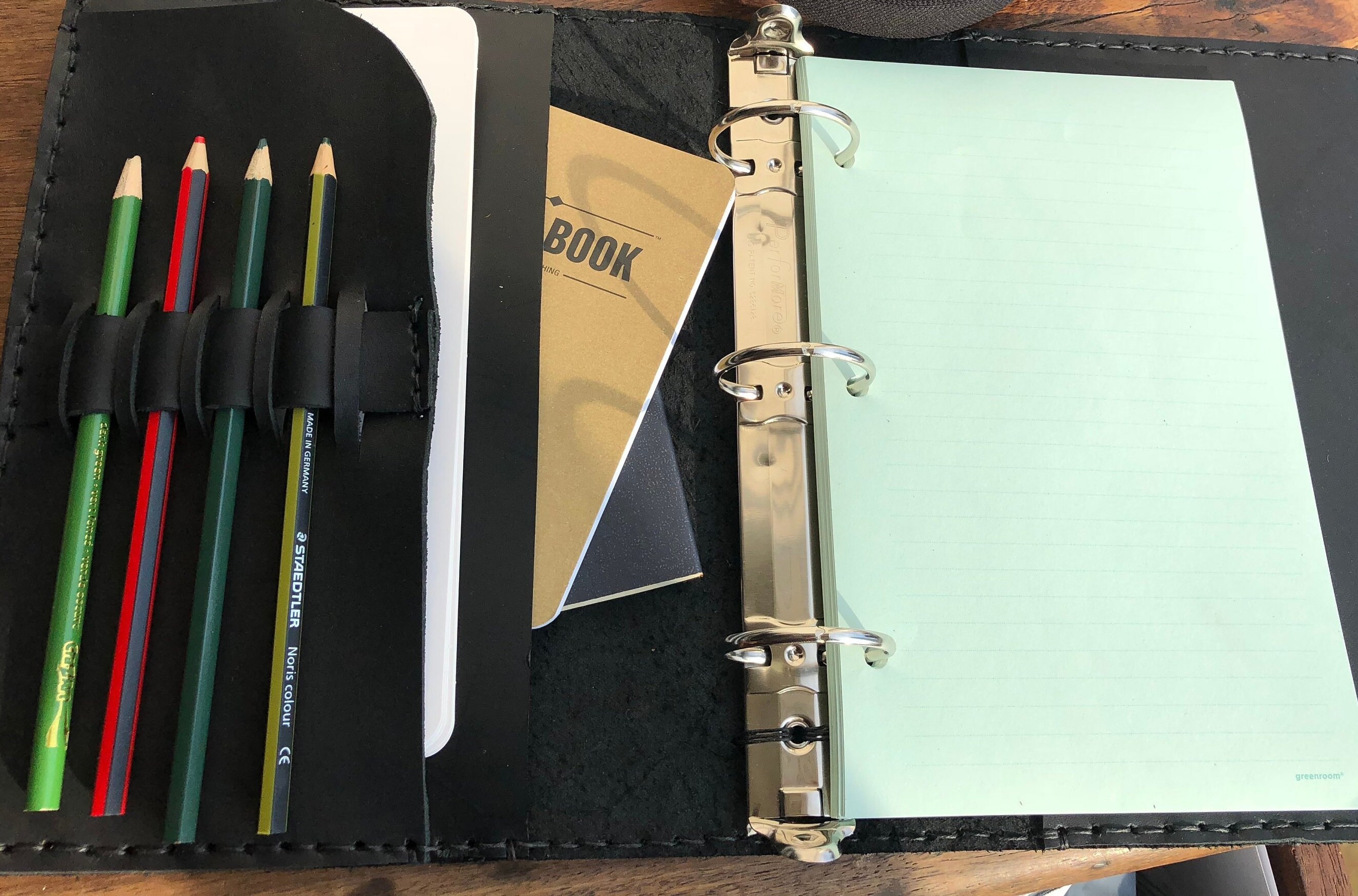 A5 / 3 pocket binder / 6 x 8 three ring notebook / 3 ring Etsy