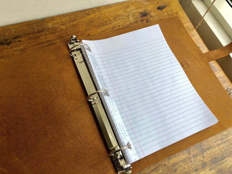 Binder / 8.5 x 11 / Large Notebook Binder / Simple Minimalist Etsy