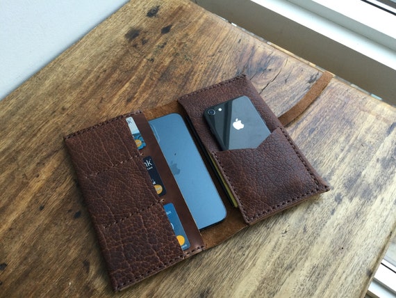 iPhone 12 Pro Max Wallet Case / Double sided Case /  Double iPhone Holder / 2 Phone wallet