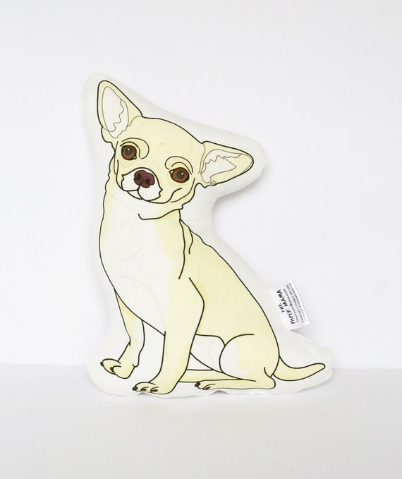 Short Haired Chihuahua Pillow Tan Fawn Large Size Etsy