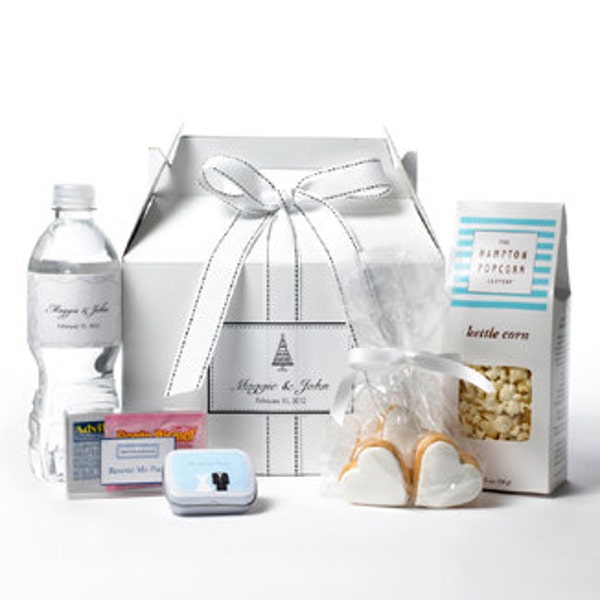 Wedding Wishes Gable Box Welcome Gift, Out-of-Towners Gift, Hotel Welcome Gifts, Personalized Welcome Gifts, Custom Wedding Welcome Gift