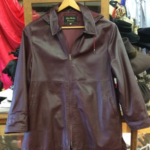 Men&#39;s king-sized Italian leather coat by Alta Moda Firenze