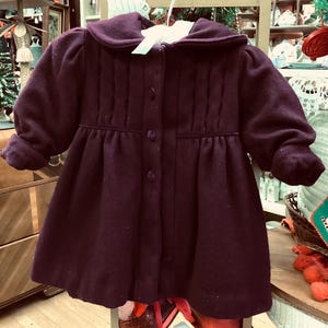 Timeless and precious--Rothschild burgundy wool toddler&#39;s coat