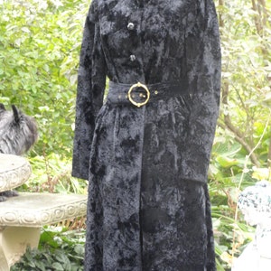 1960&#39;S Faux Fur Coat Dress With Original Belt