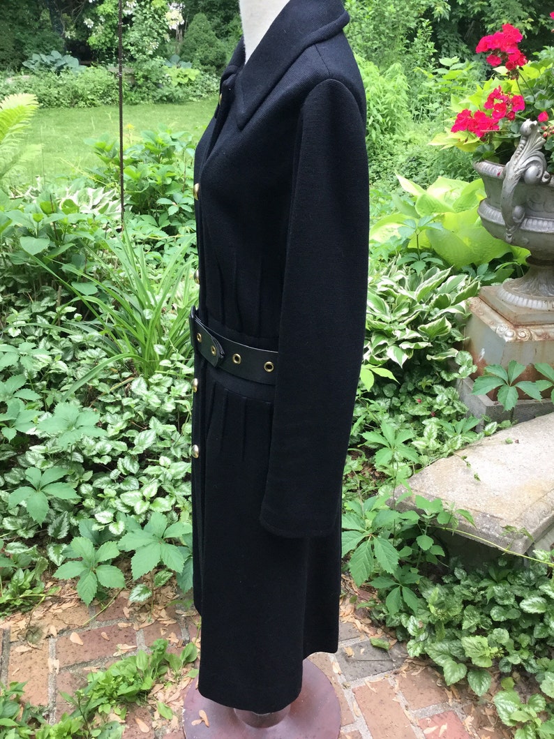 Another custom 1960s wool knit dress steeped in luxury
