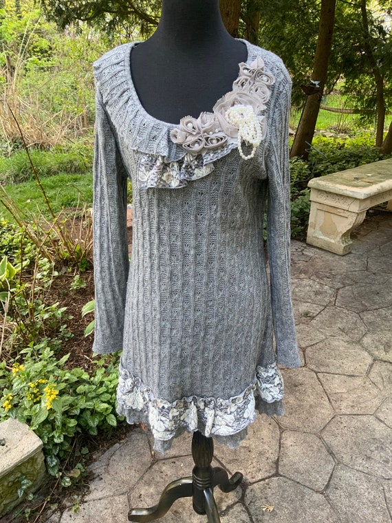 Grey Sweater Tunic by John Fashion is a Great Statement Piece Etsy