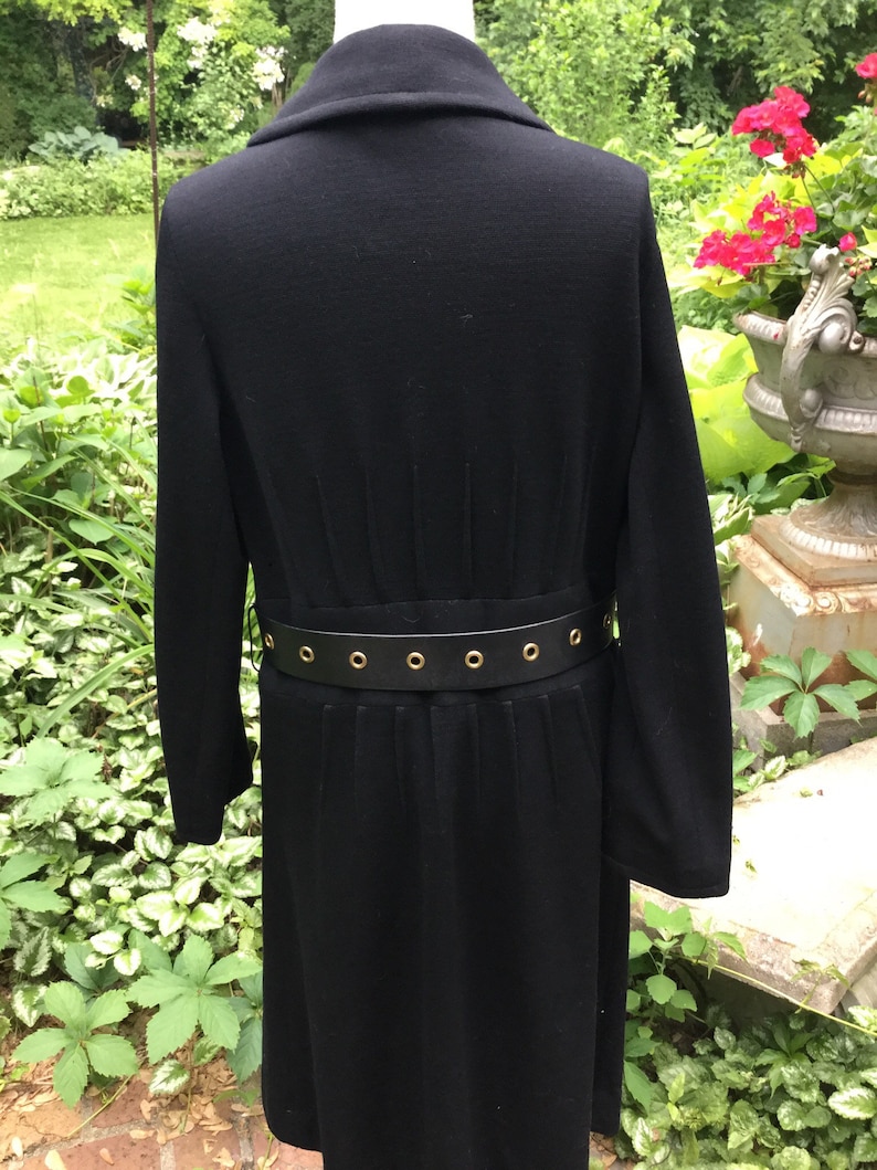 Another custom 1960s wool knit dress steeped in luxury