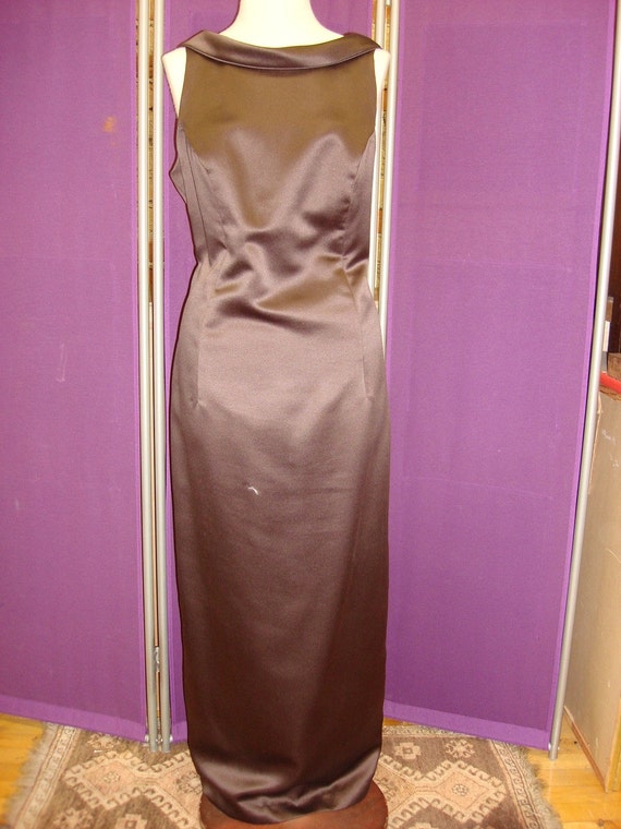 Dark Brown Jim Hjelm Occassion floor length gown