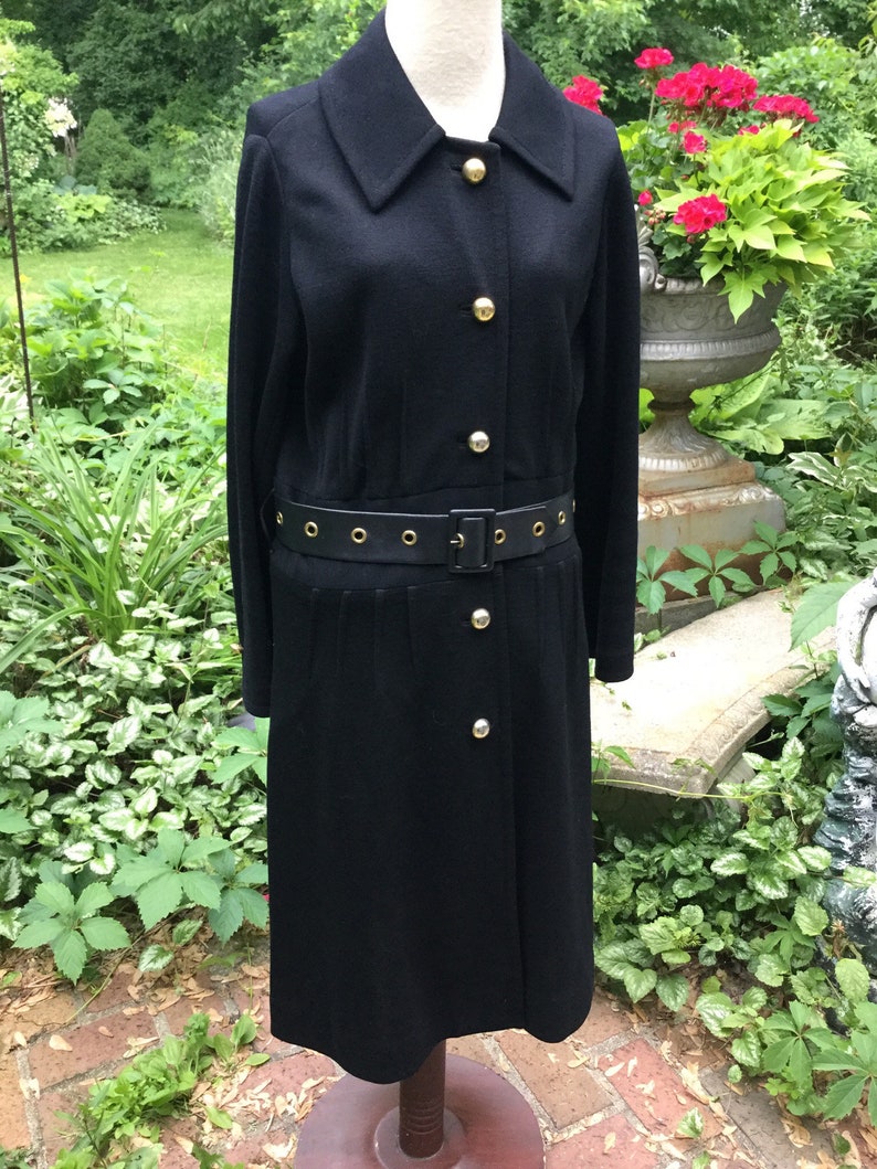 Another custom 1960s wool knit dress steeped in luxury