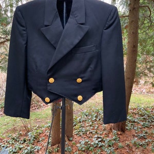 Wool double-breasted Military Formal Short Coat