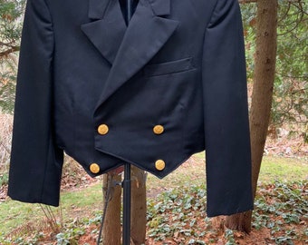 Wool double-breasted Military Formal Short Coat