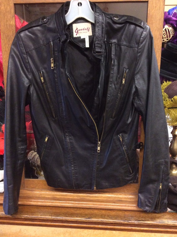 Vintage double-zip leather motorcycle jacket by G… - image 1