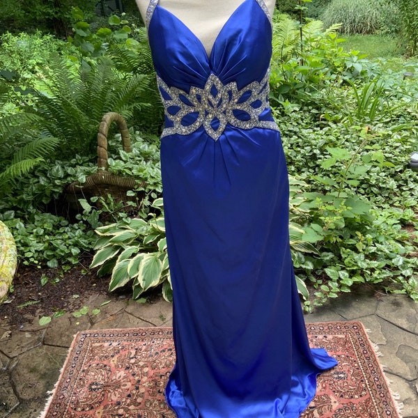Cobalt Blue Dress Etsy