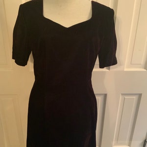 Delicious deep wine-red velvet dress by My Michelle